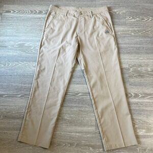 Adidas Adi Advantage Golf Pants Beige Performance‎ Chinos Casual 32x30
